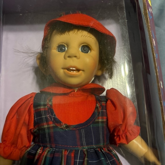 Vintage GiGo Toys My Pals Collection Doll Red Blue Green Striped 12 inch NIB - Picture 1 of 10